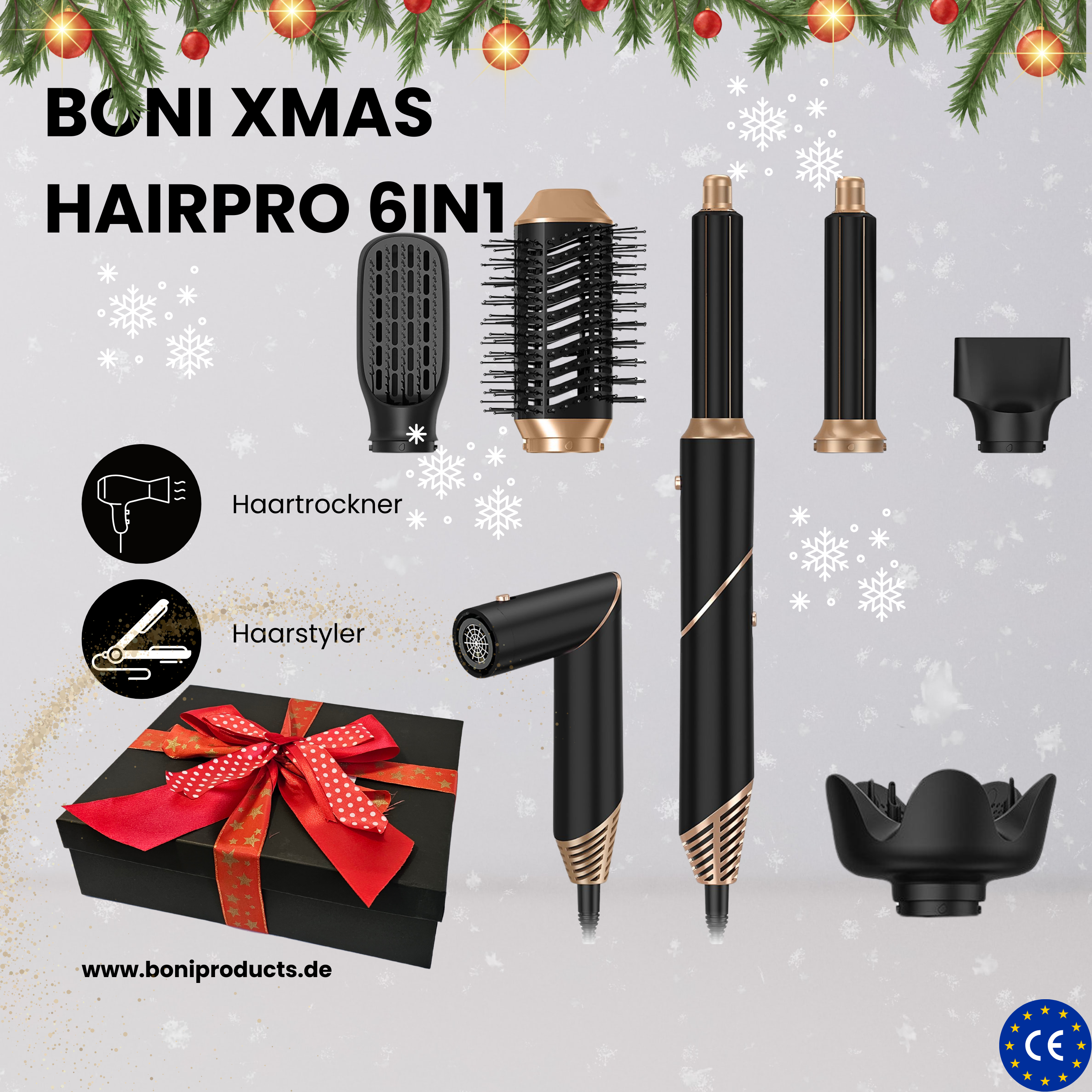 Boni Xmas HairPro 6in1